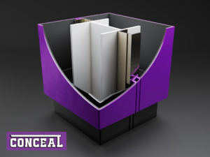 conceal aluminium square column casing cut through