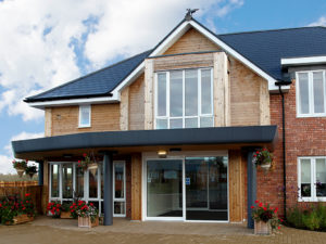 conceal round column casings fitted on mollington care home