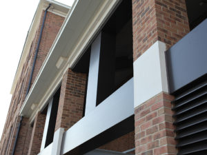 aluminium metal beam casing cladding hilton t5