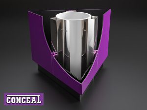 conceal custom-made trianglular column casings by guttercrest cross section